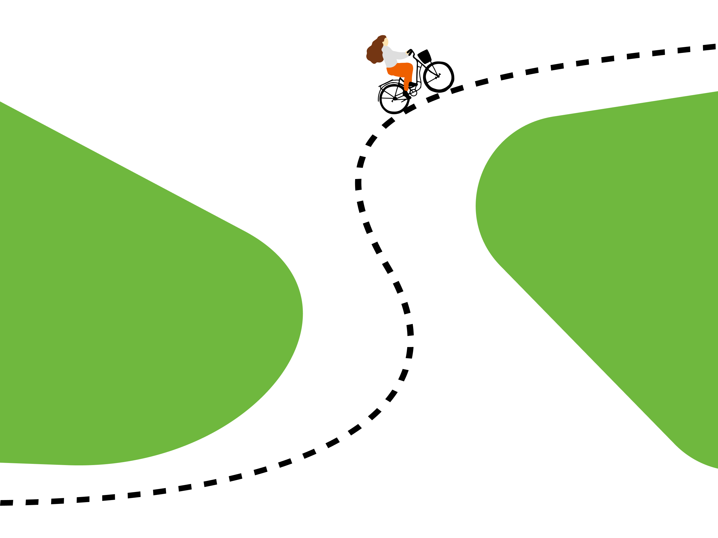 サイクリングのイラスト